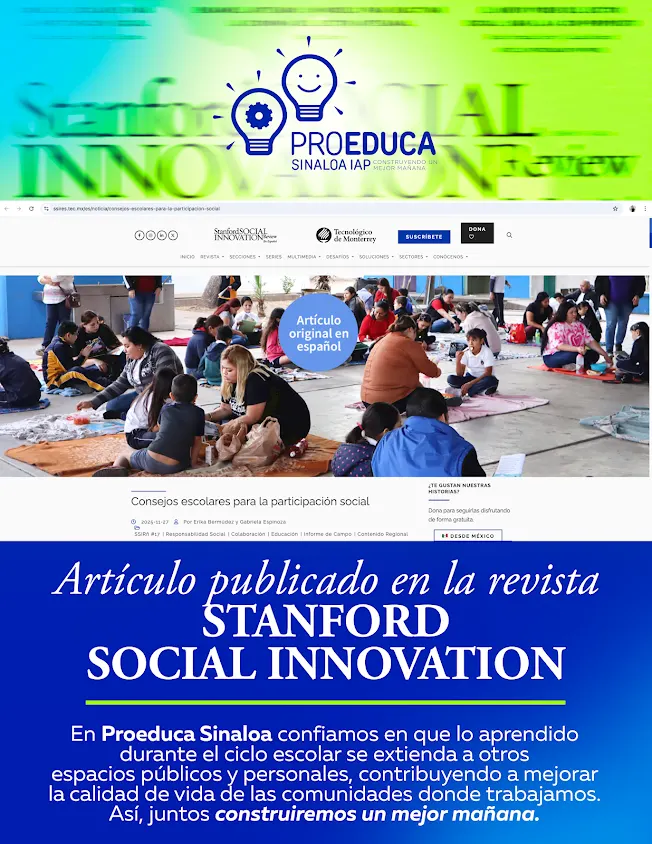 RECONOCIMIENTO INTERNACIONAL A PROEDUCA - STANFORD SOCIAL INNOVATION REVIEW publicó un artículo sobre nuestro trabajo