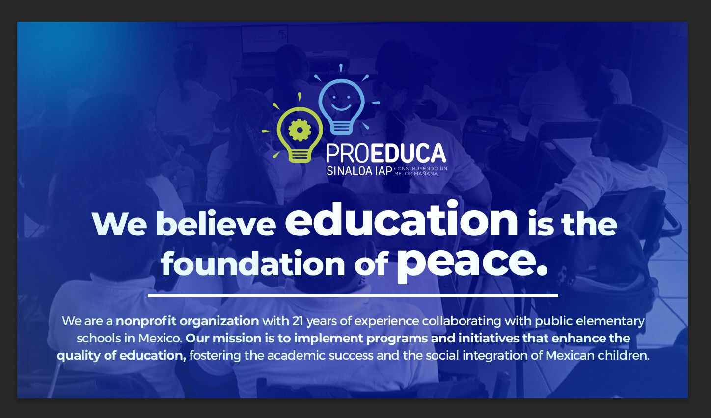 Nuestra meta: fortalecer a las comunidades escolares
