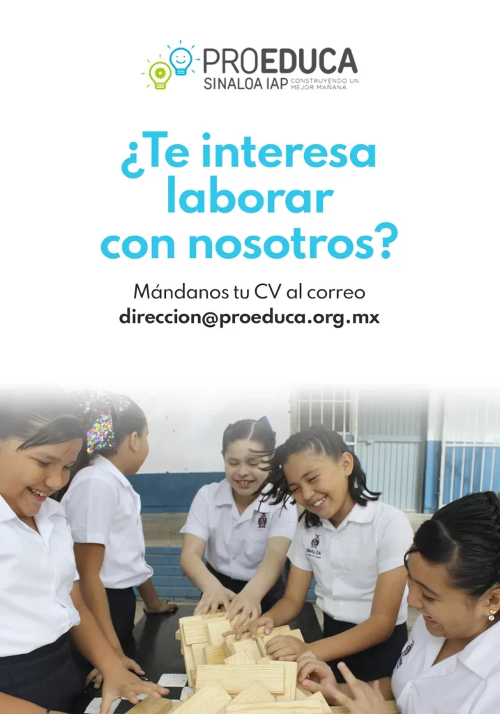 Convocatoria de vacantes para trabajar en ProEduca Sinaloa