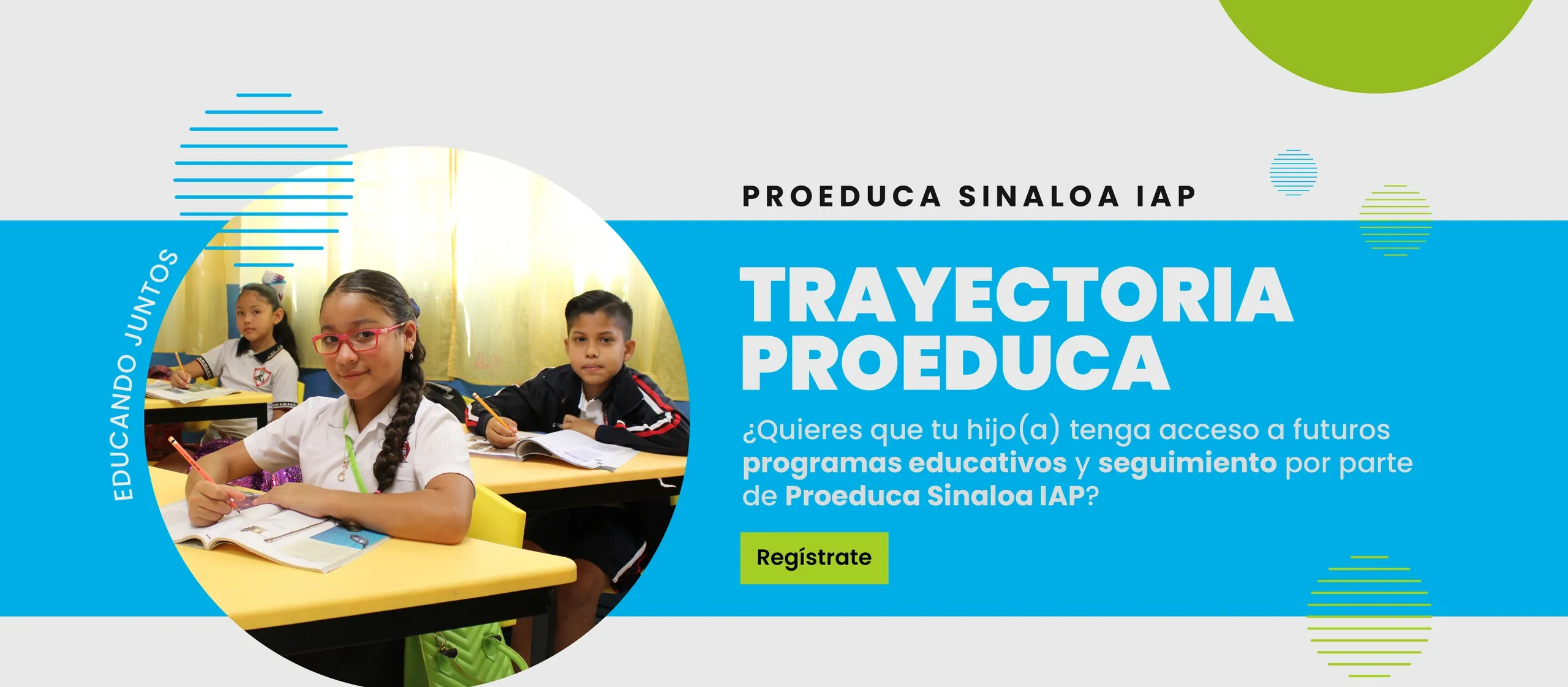 Conoce la trayectoria de ProEduca y comparte tus datos para colaborar